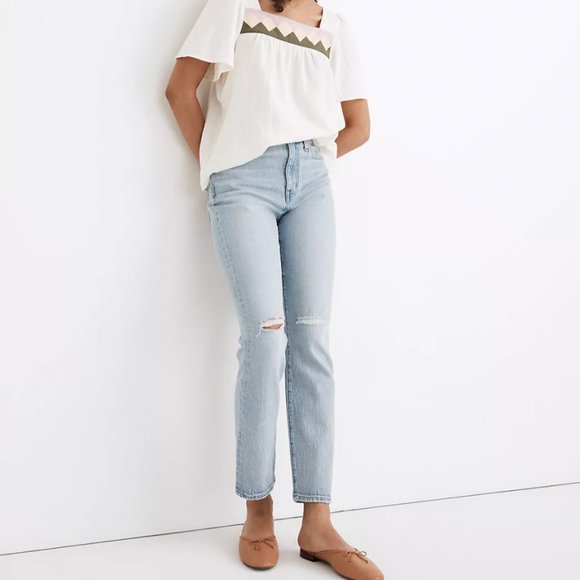 Madewell The High Rise Slim Crop Boyjean - Picture 1 of 11